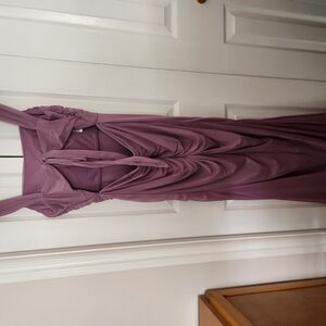 Elegant Purple Sleeveless Dress